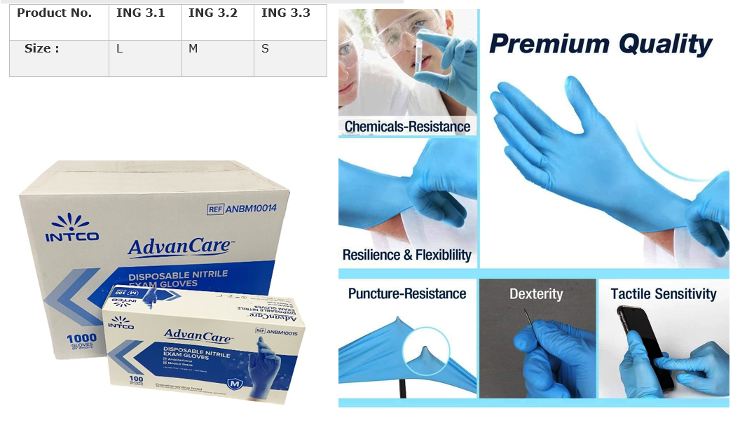 AdvanCare Nitrile Exam Gloves