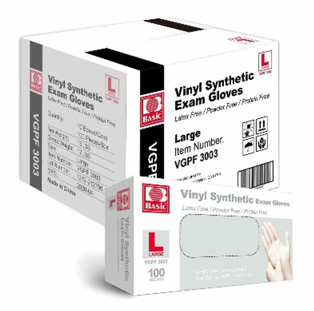 Vinyl Disposable Synthetic Exam Gloves