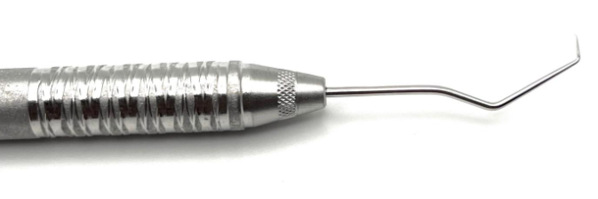 Dental Explorer TU17 S/E (W#6 Satin Steel Handle#6, High Quality by FRIENFA/Explorateur Dentaire TU17 S/E (Manche Acier Satiné #6, Haute Qualité par FRIENFA)