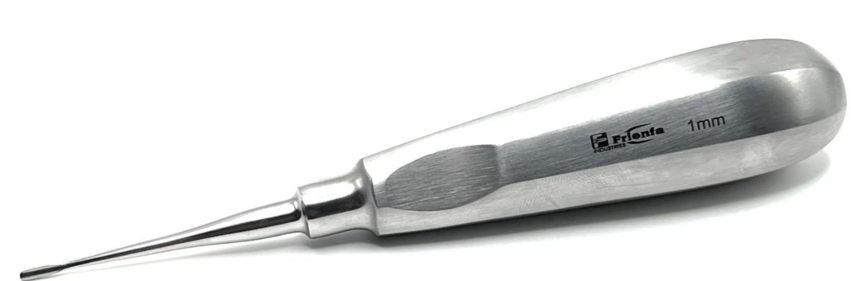 Dental Elevator for Veterinary Use, Sizes 1 mm, 2mm, 3mm,4mm, 5 mm,6mm, Made in German Stainless Steel, Rust-Free, Long Lasting, Sterilizable in Autoclave. (1 mm Tip)