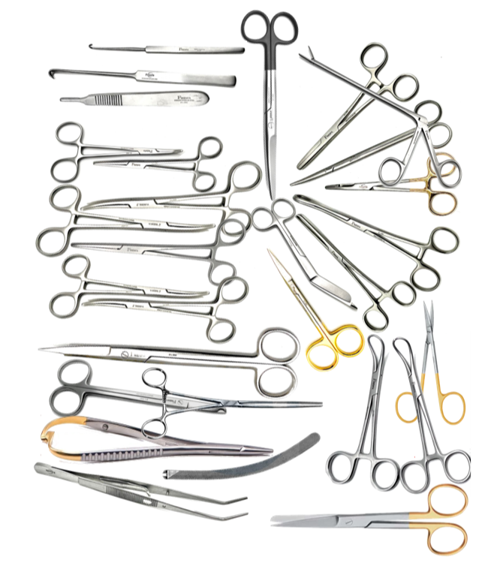 30 Surgical Tools Veterinary General Surgery Kit. Made in German Stainless Steel