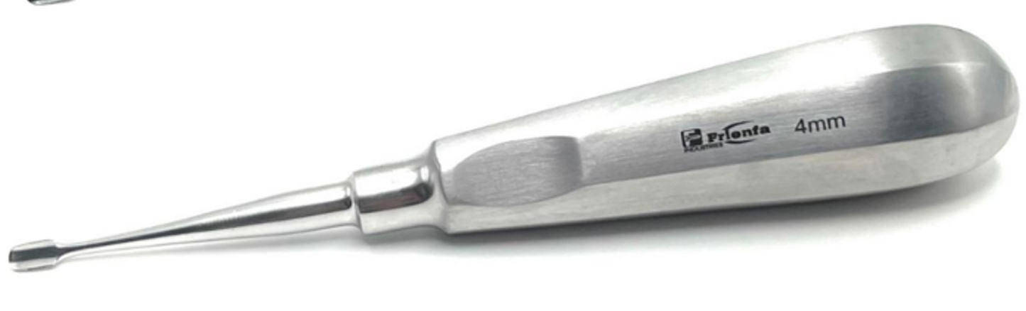 Dental Elevator for Veterinary Use, Sizes 1 mm, 2mm, 3mm,4mm, 5 mm,6mm, Made in German Stainless Steel, Rust-Free, Long Lasting, Sterilizable in Autoclave. (1 mm Tip)