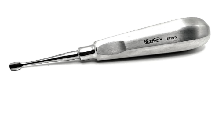 Dental Elevator for Veterinary Use, Sizes 1 mm, 2mm, 3mm,4mm, 5 mm,6mm, Made in German Stainless Steel, Rust-Free, Long Lasting, Sterilizable in Autoclave. (1 mm Tip)