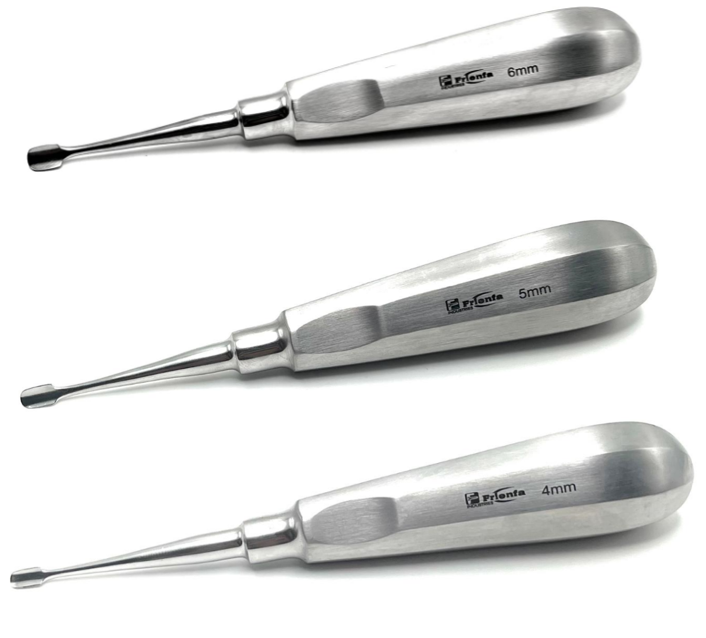 Dental Elevator for Veterinary Use, Sizes 1 mm, 2mm, 3mm,4mm, 5 mm,6mm, Made in German Stainless Steel, Rust-Free, Long Lasting, Sterilizable in Autoclave. (1 mm Tip)