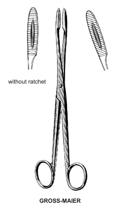 Gross-Maier Dressing Forceps Straight ( Without Ratchet) 26 cm