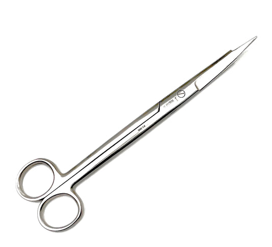 Martin Cartilage Scissors, 8 inch with Heavier Blades with Serrated Edge, High Quality, Nom-Rust Stainless Steel (Curved)
