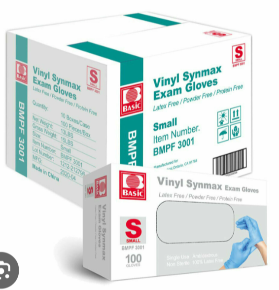 Vinyl Disposable Synthetic Exam Gloves