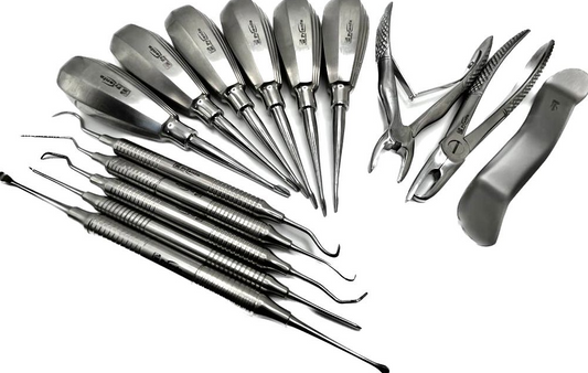 FRIENFA® 14 pcs Small Animal's Complete Dental Elevators, Scalers and Forceps Kit – Autoclavable, Long Lasting