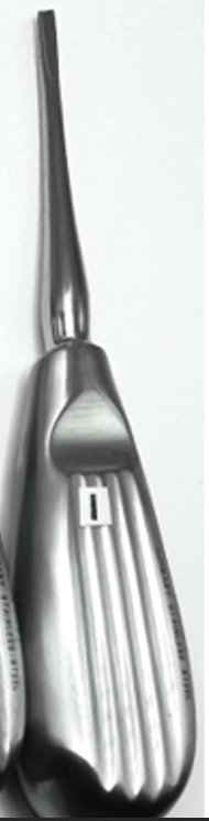 Coupland Root Elevator #2 (2mm),#3 (3 mm), #4 (4 mm), Straight, Made in German Stainless Steel, Rust-Free, Steriliable, Thumb Rest Fine Grip Handle.