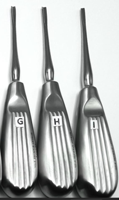 Coupland Root Elevator #2 (2mm),#3 (3 mm), #4 (4 mm), Straight, Made in German Stainless Steel, Rust-Free, Steriliable, Thumb Rest Fine Grip Handle.