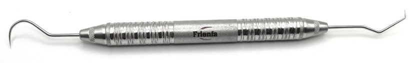 Dental Explorer TU17 S/E (W#6 Satin Steel Handle#6, High Quality by FRIENFA/Explorateur Dentaire TU17 S/E (Manche Acier Satiné #6, Haute Qualité par FRIENFA)
