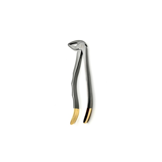Lower Premolars Atraumair Extraction Forceps# 13, Made in German Stainless Steel./Pince d'Extraction Atraumatique Pour Prémolaires Inférieures #13, Fabriquée en Acier Inoxydable Allemand.