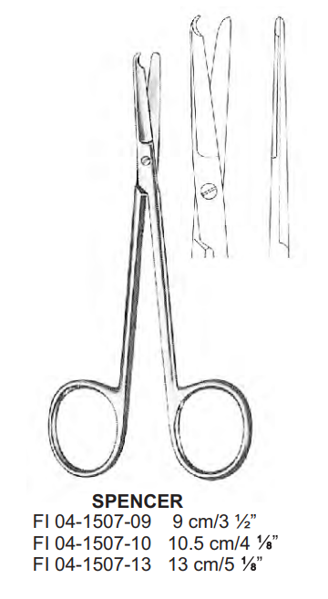 FRIENFA® Stitch Scissors – Suture Removal Scissors, Surgical Grade Stainless Steel (3.5" & 5")