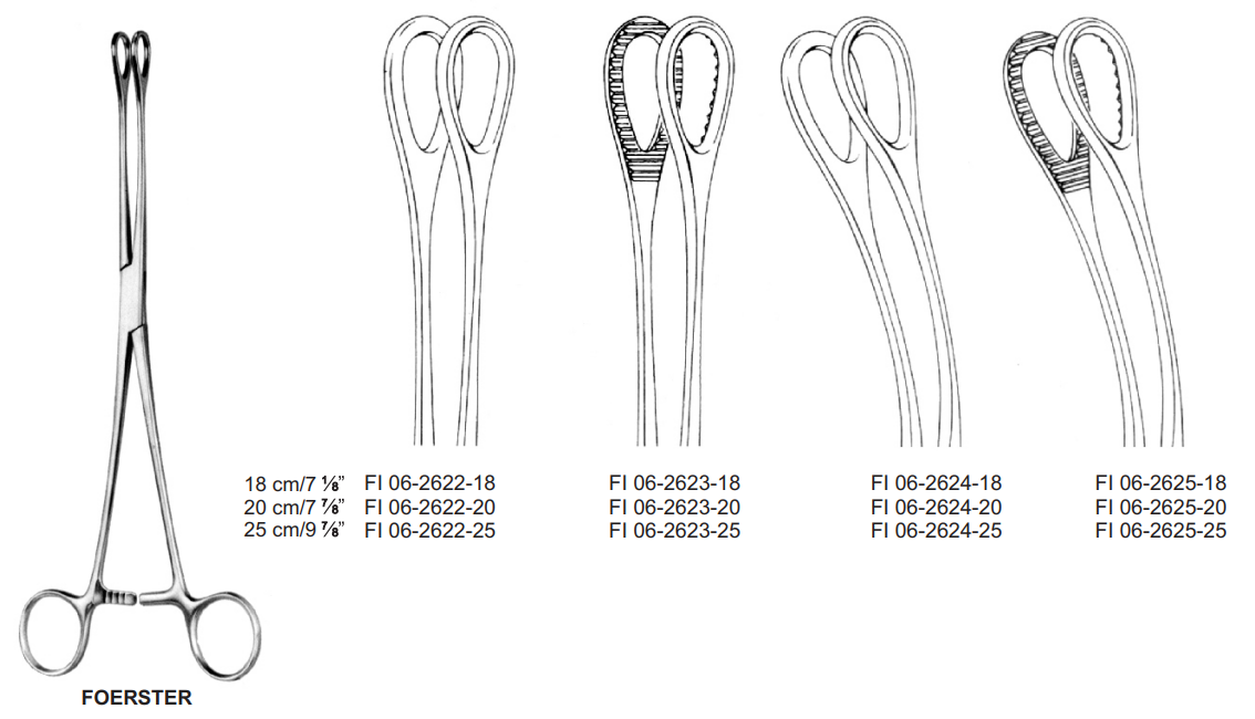 Foerster Sponge Holding Forceps-FI-06-2624-20
